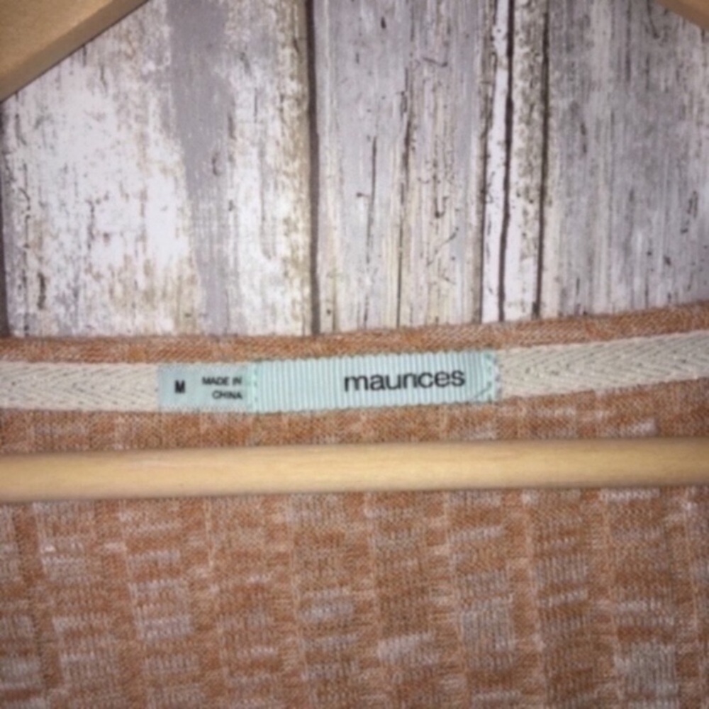 Maurices Orange Lace Bottom Blouse - Picture 3 of 4